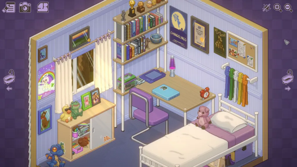 Unpacking oyun görseli - Çalışma odası düzeni